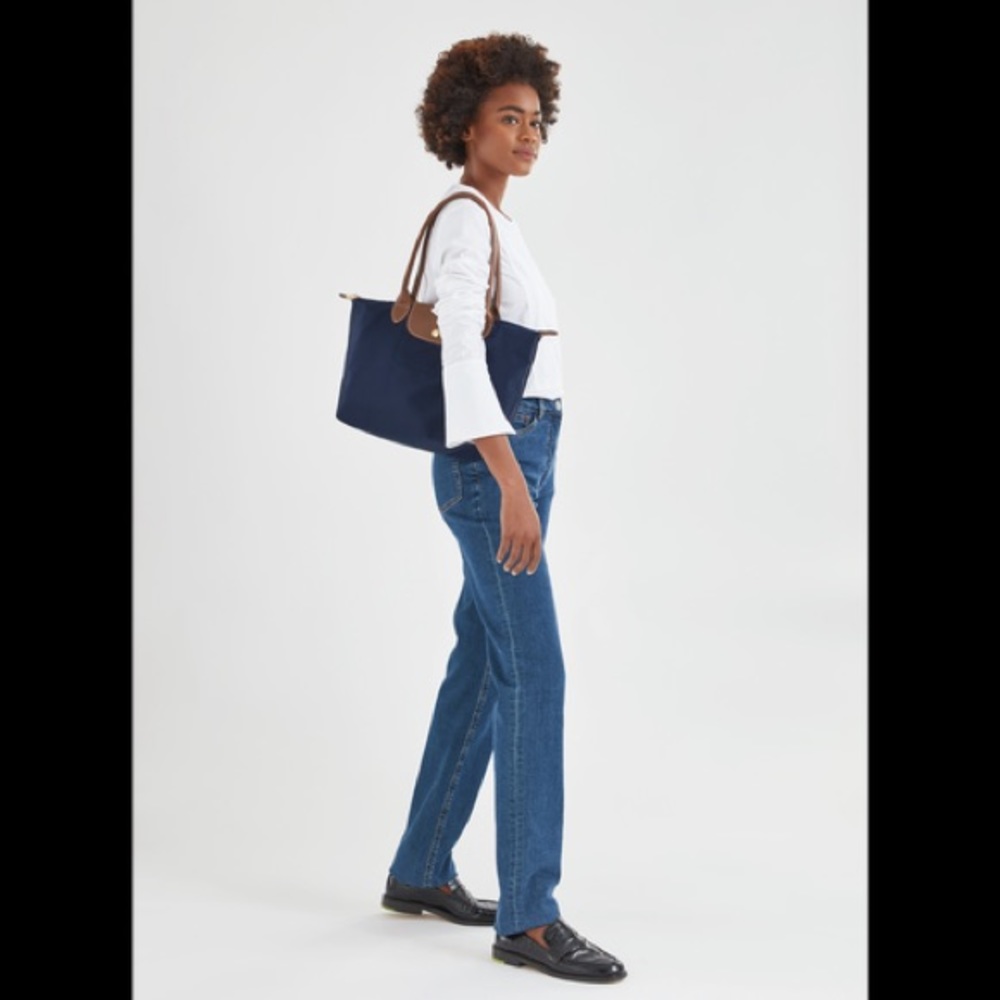 Longchamp Le Pliage Shopping Tote Purple Medium
